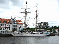 Greifswald, Oldtimer "Greif" im Hafen von Wiek : Wiek, Hafen