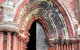 Orkneys, Kirkwall, wunderschönes Kirchenportal von St. Magnus Cathedral