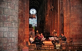 Orkneys, Kirkwall, Orchesterprobe im Dom St. Magnus Cathedral