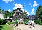 Windmühle in Gnoien : Mühle, Windmühle, Fahrrad, Fahrradfahrer, Restaurant
